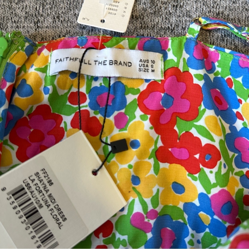 NWT Anthropologie Faithfull the Brand Shayna Midi Dress in La Fortuna Floral M - Picture 13 of 16